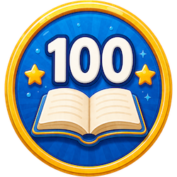 100 Words badge