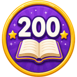 200 Words badge