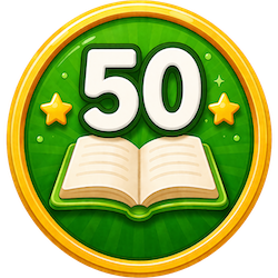 50 Words badge